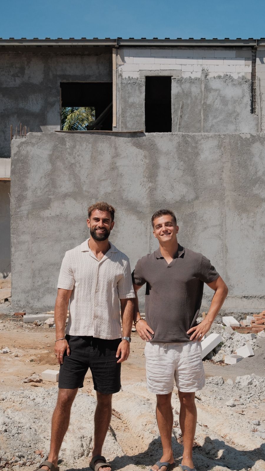 Karl Fuerniss and Carles Galino at the Noma build