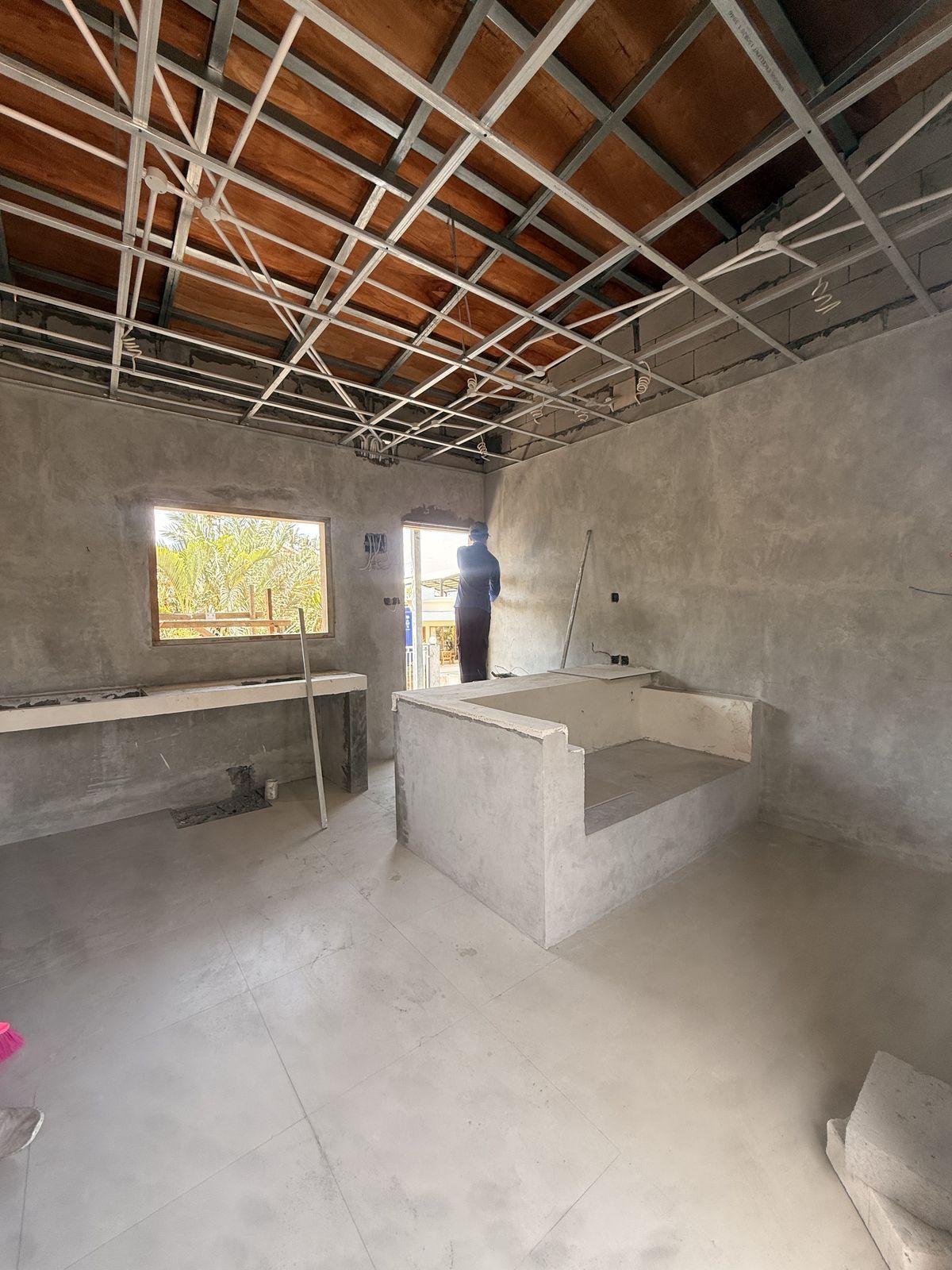Apartment kitchen under construction