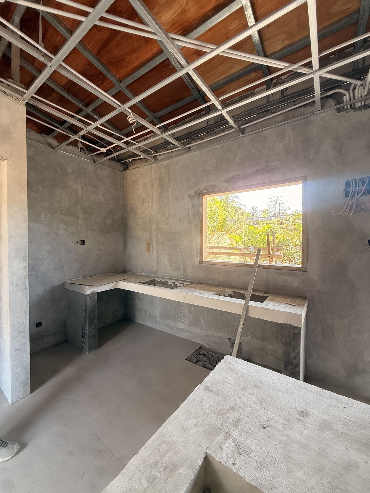 Inside an apartment
