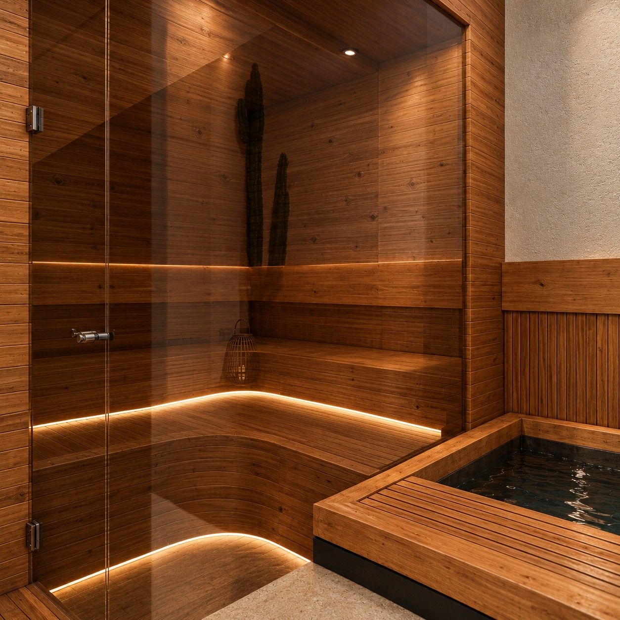Sauna and cold plunge